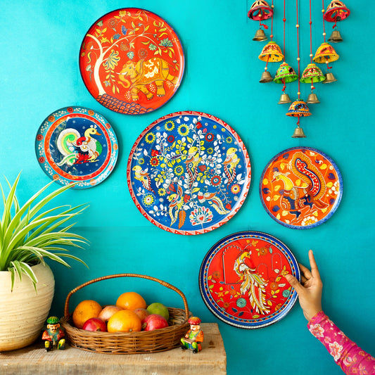 Chitrakala Wall Plates - Set of 5