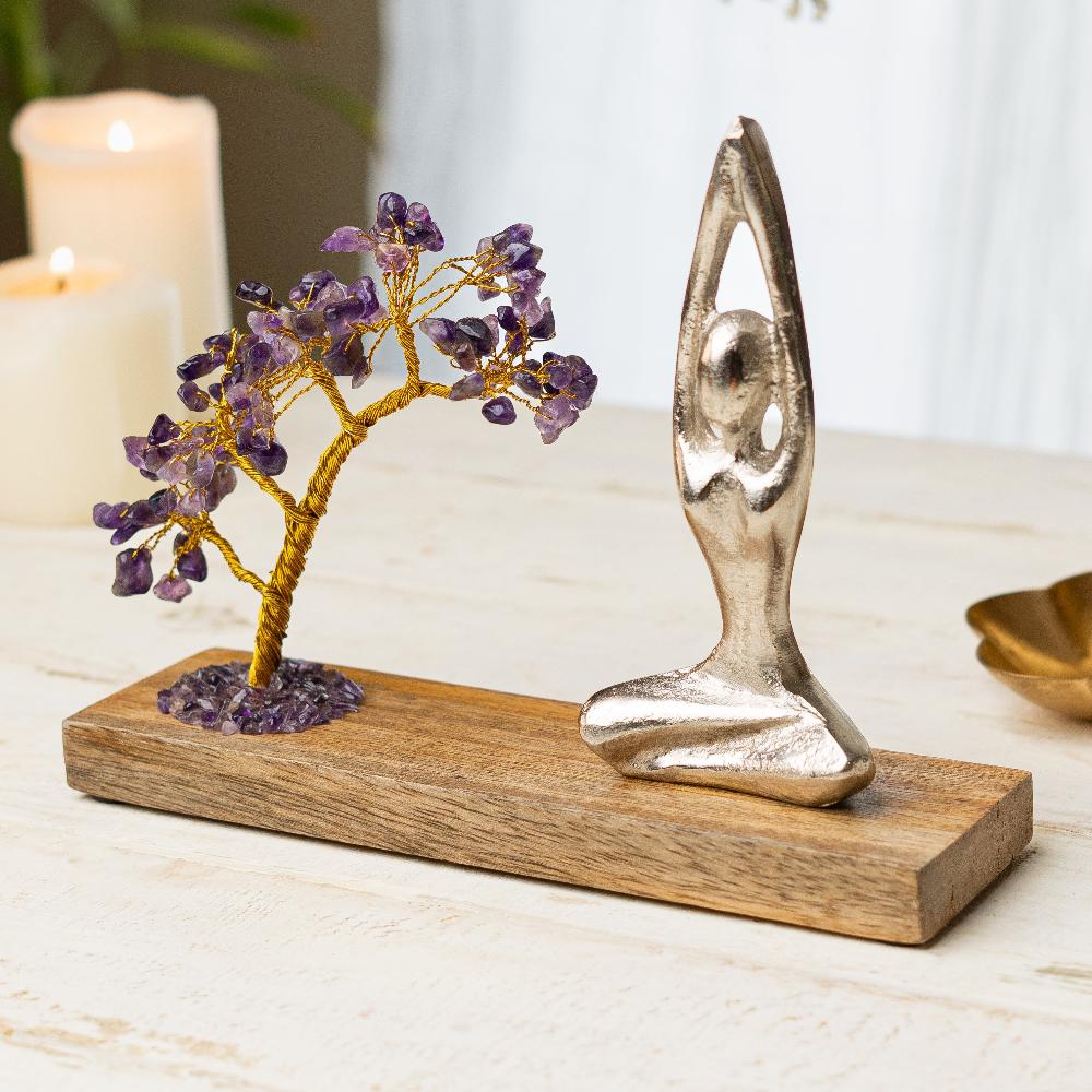 Namaste Crystal Tree - Amethyst