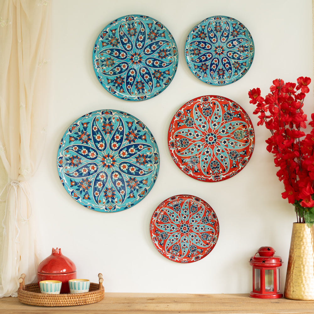 Turkish Wall Plates - Set of 5