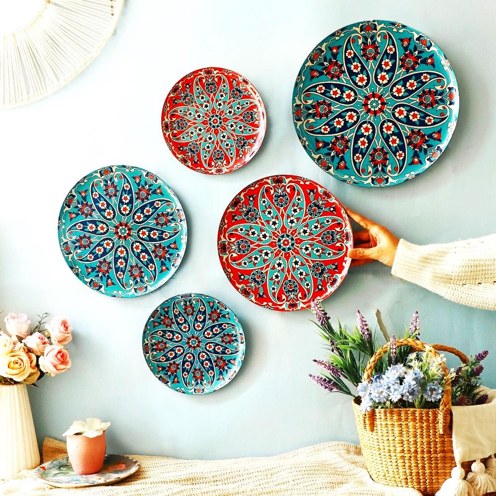 Turkish Wall Plates - Set of 5