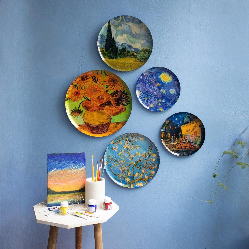 Van Gogh Wall Plates- Set of 5