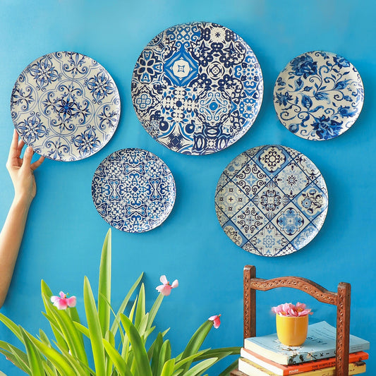 Portuguese Wall Plates- Set of 5