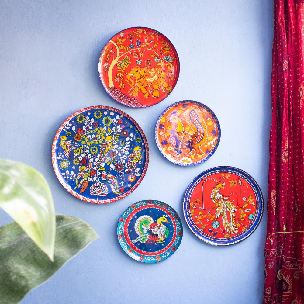 Chitrakala Wall Plates - Set of 5