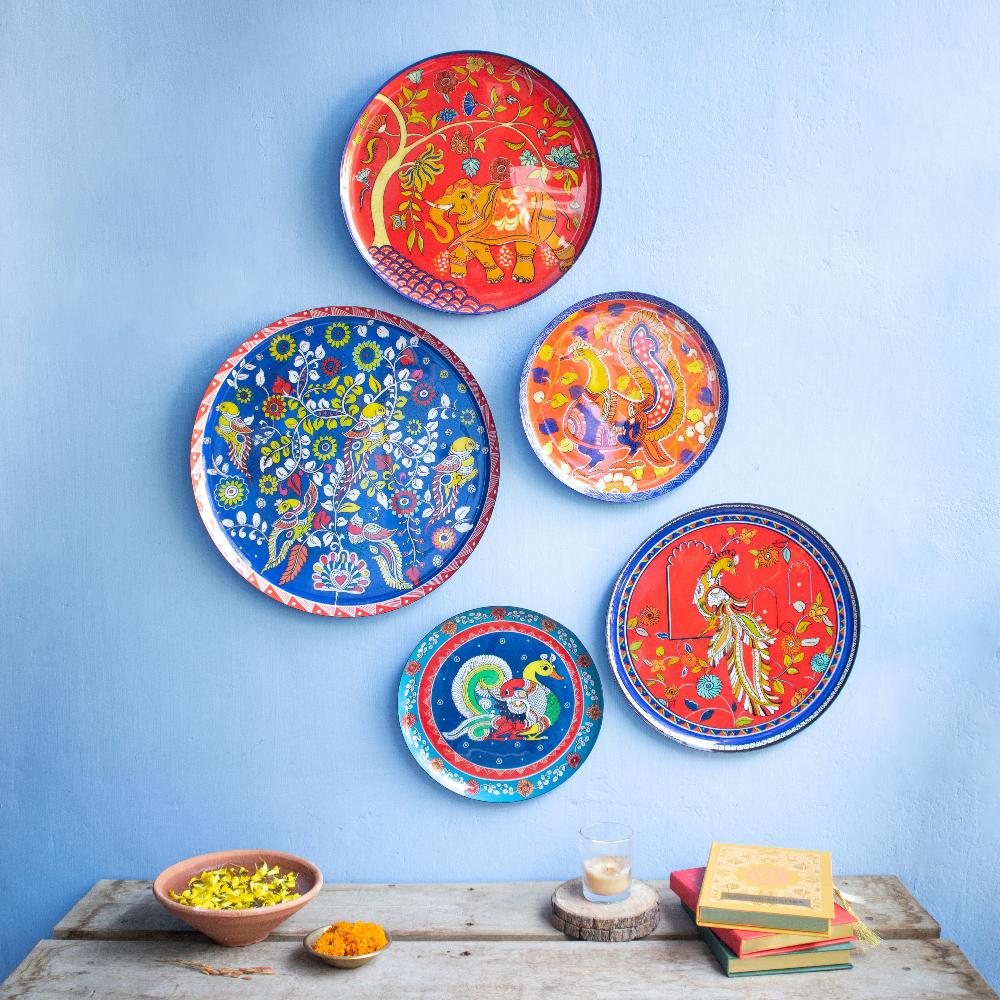 Chitrakala Wall Plates - Set of 5