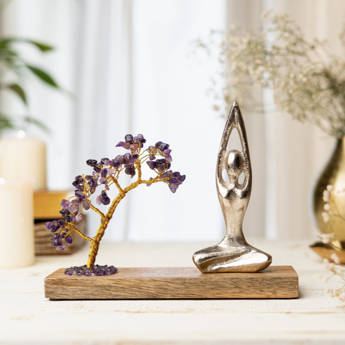 Namaste Crystal Tree - Amethyst