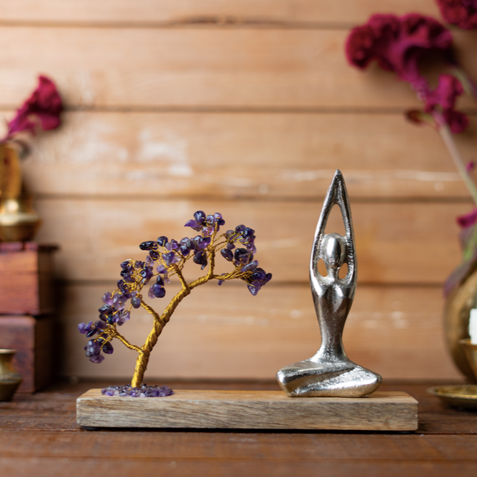 Namaste Crystal Tree - Amethyst