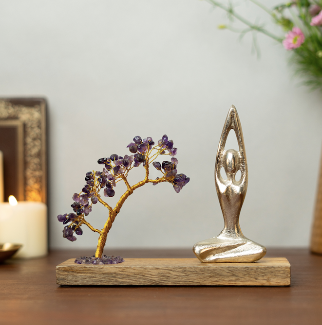 Namaste Crystal Tree - Amethyst