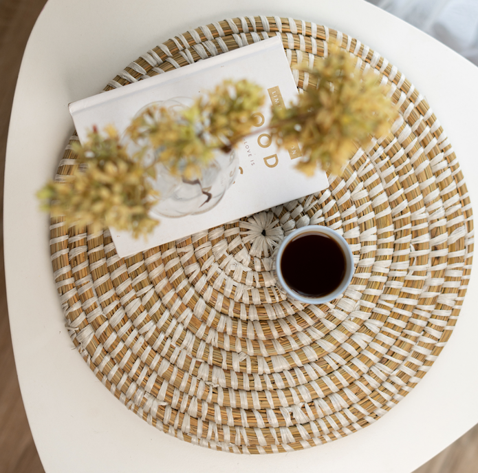 River Grass Round Table Mat - Set of 6