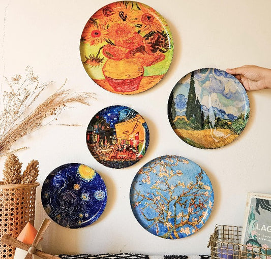 Van Gogh Wall Plates- Set of 5