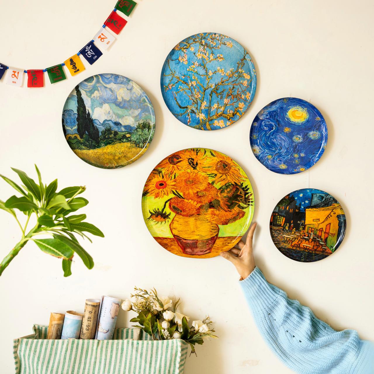 Van Gogh Wall Plates- Set of 5