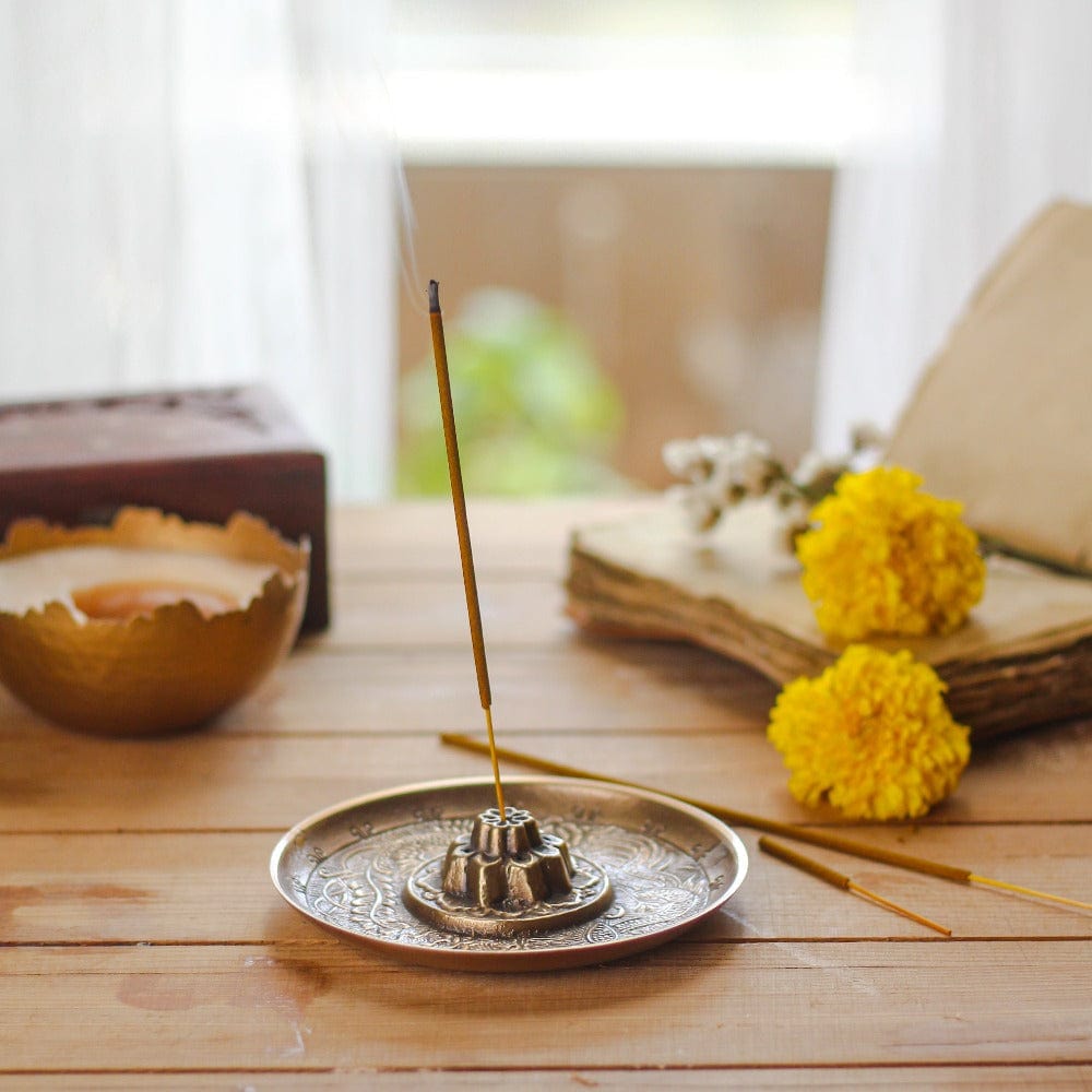 Ritualistic Oriental Incense Holder, Incense Burner, Loban Dani Holder  Brass